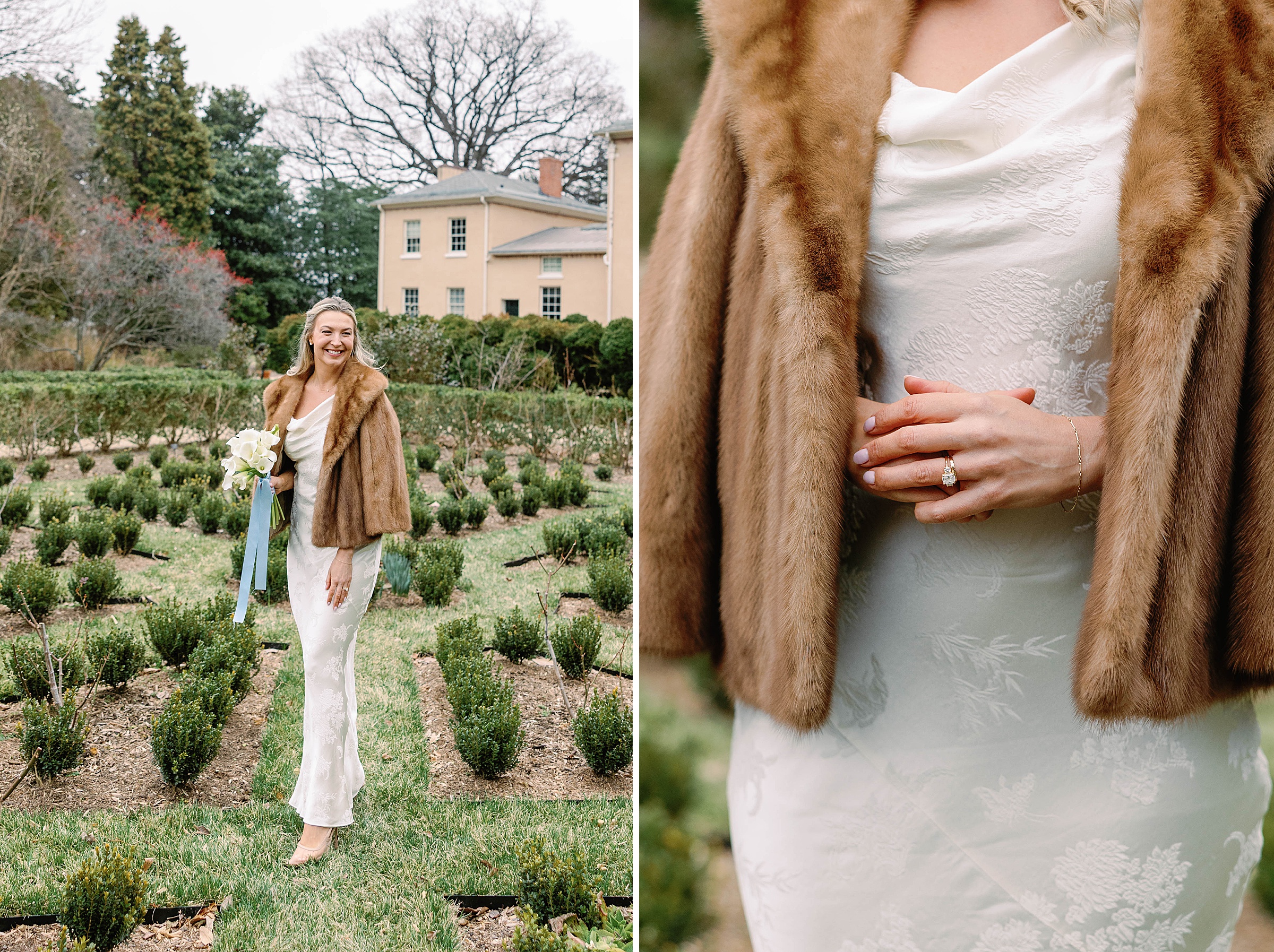 DC wedding photographer captures newlyweds at Tudor Place garden reception